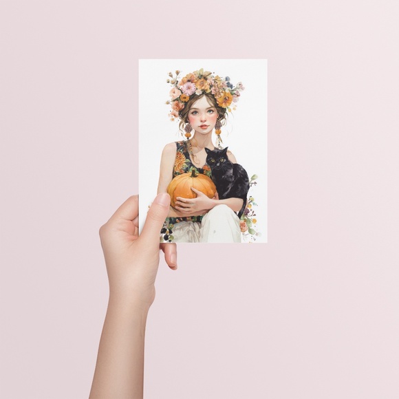 Enchanting Autumn - Fall Theme Wall Art Print Poster Unframed, Thanksgiving Gift - Picture 5 of 7